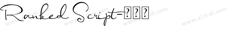 Ranked Script字体转换 Ranked Script字体转换